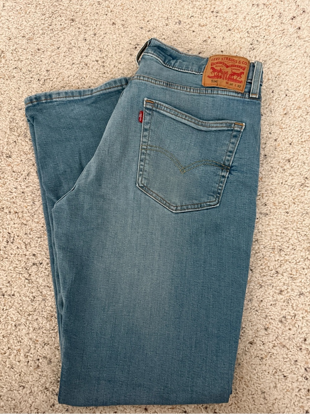 Levi's 514 Medium Wash Straight Fit Flex Stretch Men’s Jeans